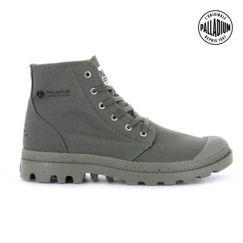 Bottes Palladium Pampa Hi Organic II Femme Grise | FR YDG193L